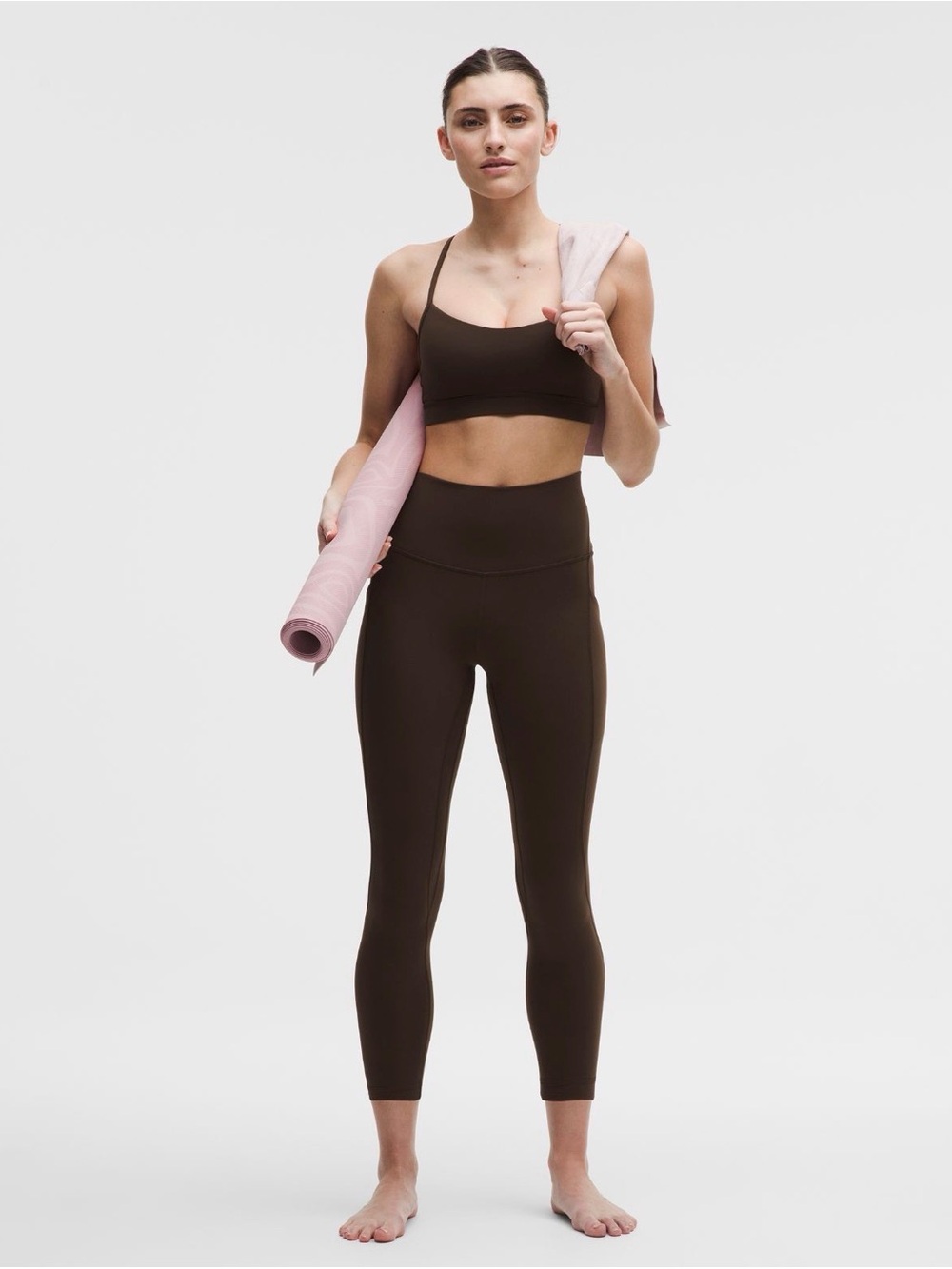 Lululemon Align High Rise 25” Leggings Pockets Walnut Crunch Size 4 NWT